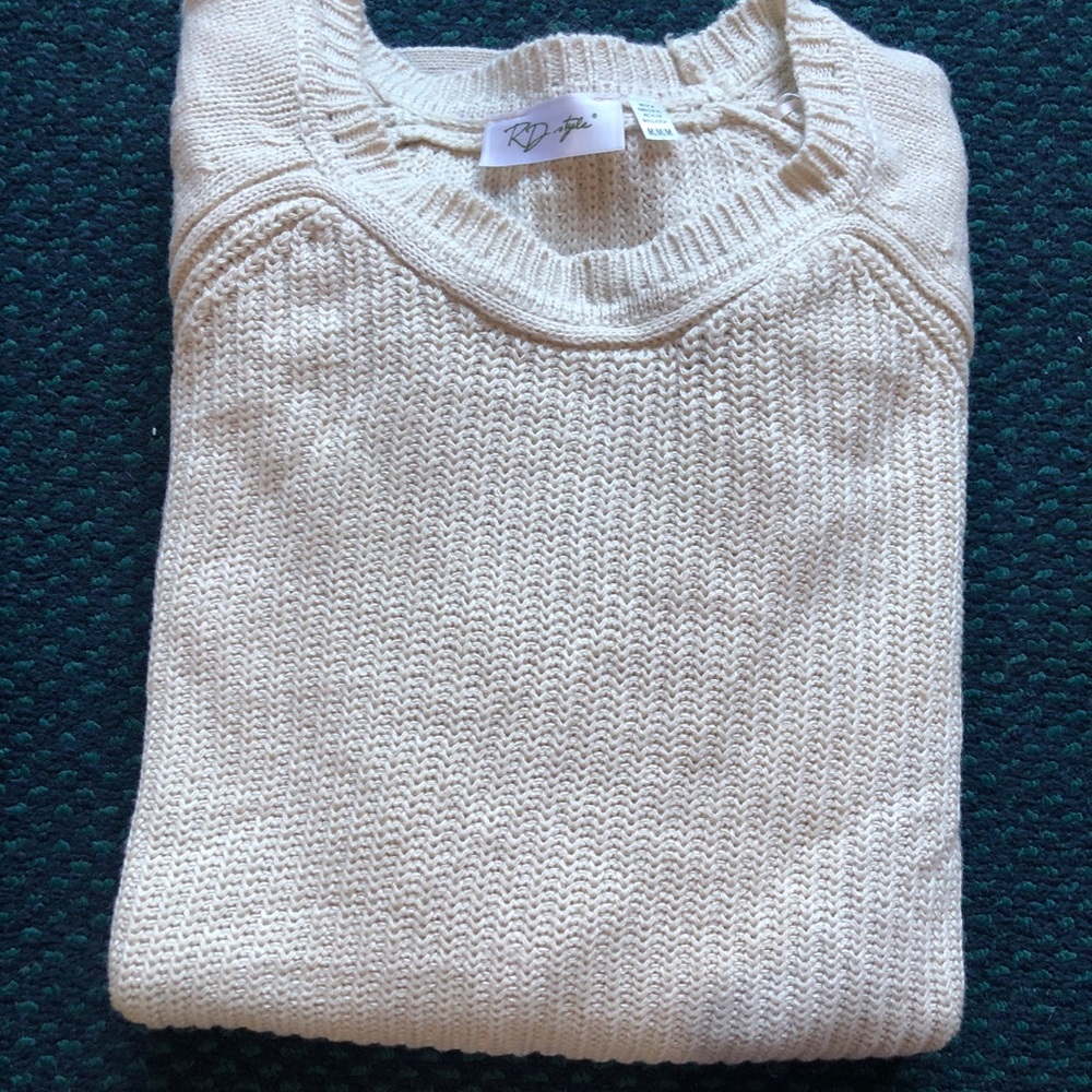 RD Style - Rowca Cotton Blend Crew Neck Pullover